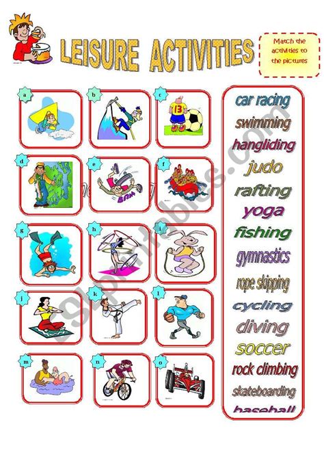 Printable Leisure Education Worksheets - Printable Word Searches