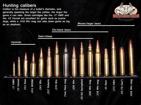 Vintage Outdoors: An Excellent Game Hunting Cartridge Ammo Caliber Chart