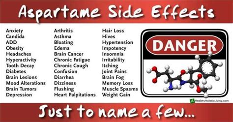 Aspartame Side Effects And Dangers - Healthy Holistic Living