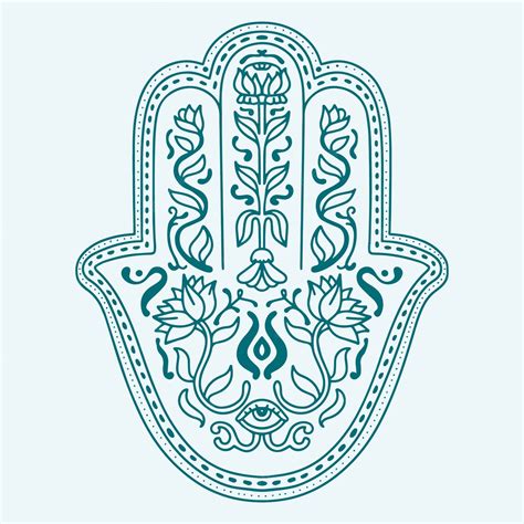 Free Vector | Hand drawn hand of fatima illustration