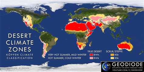 Desert Climate Zones : r/geography