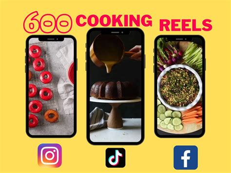 600 Cooking Reels for Instagram Cooking Reels and Youtube - Etsy