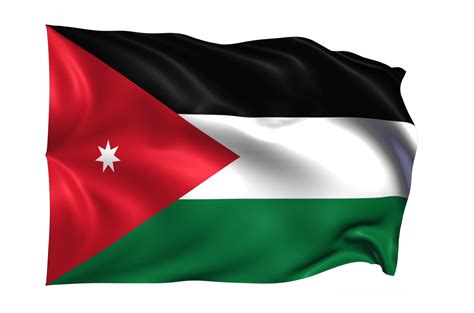 Jordan Flag Waving Vector On Transparent Background Png Similar Png ...