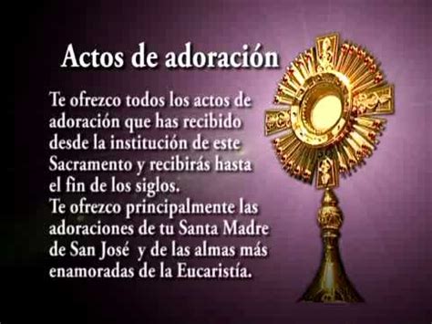 Adoración al Santísimo Sacramento del Altar y Bendición... | Doovi