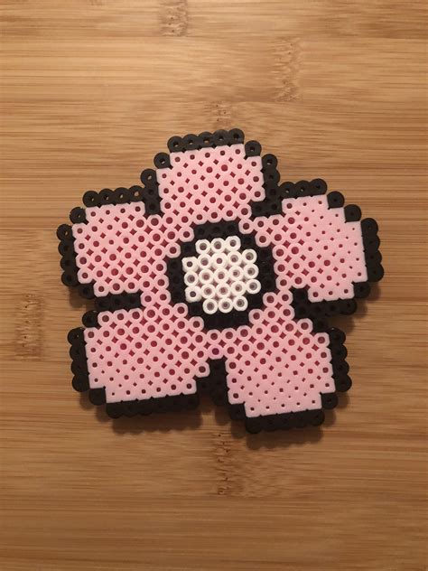 Pastel Flower Perler Bead Coasters - Etsy