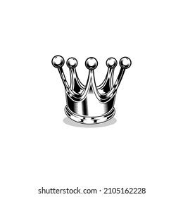 Black White Crown Silhouette Crown Stock Vector (Royalty Free ...