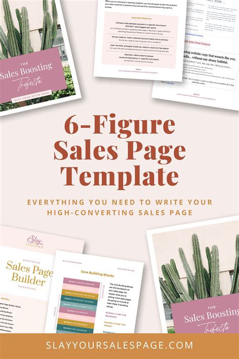 6-Figure Sales Page Template | Templates, Sales and marketing, Page ...