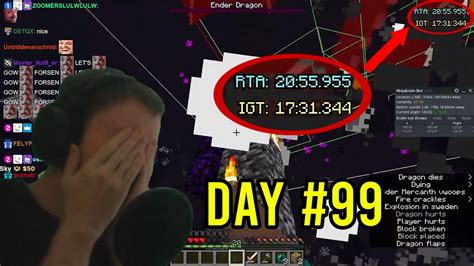 Forsen Minecraft Speedrun Recap Day #99 - YouTube