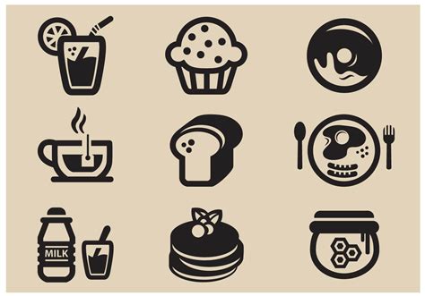 Breakfast Vector Icon - Download Free Vector Art, Stock Graphics & Images