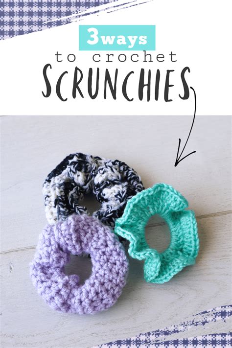 How to Crochet a Scrunchie 3 Ways – The Snugglery