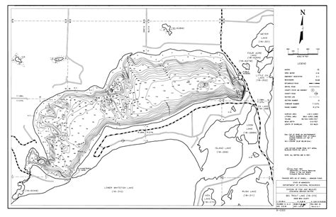 Lake depth maps: Minnesota DNR