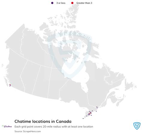 Number of Chatime locations in Canada in 2024 | ScrapeHero