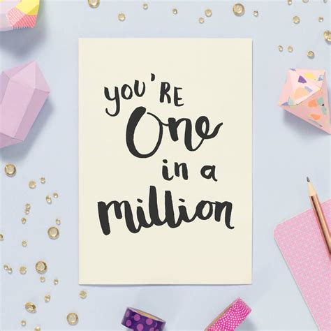 One In A Million Card By Oops a doodle | Appreciation cards, One in a ...