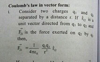 According to Coulomb's law, the force of attraction (F) between two ...