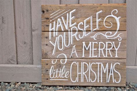 Vintage Wooden Christmas Signs - DIY