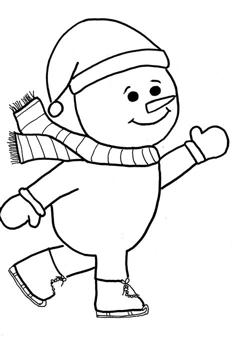 Free Printable Coloring Pages Christmas Snowman, Download Free Clip Art ...