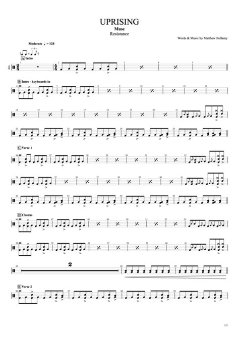 Uprising Tab by Muse (Guitar Pro) - Full Score | mySongBook