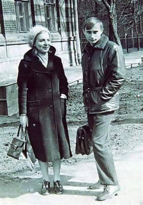 A young Vladimir Putin with his mother - Whatever useless things