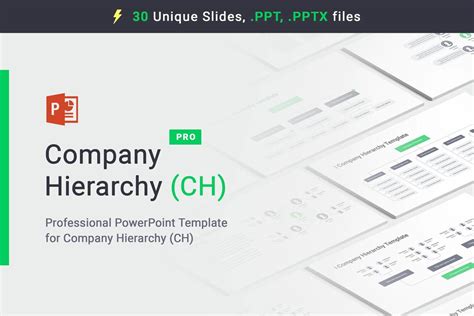 Company Hierarchy Powerpoint Template - Etsy