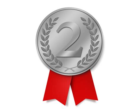 Second Place Medal Clipart Transparent