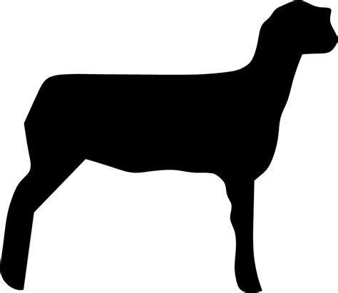 Lamb Clip Art | Sheep silhouette, Pig silhouette, Showing livestock