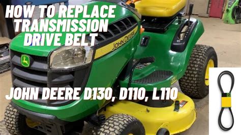 How To Install a Transmission Drive Belt John Deere D105 D110 E110 L110 ...