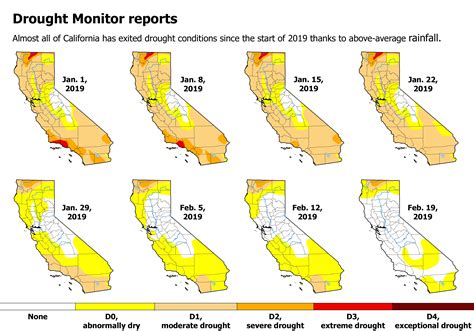 California Drought Monitor Map - World Map Wall Sticker