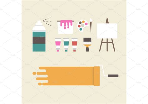 painter equipment ~ Illustrations ~ Creative Market