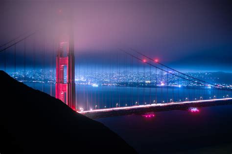 Golden Gate Bridge during Night · Free Stock Photo