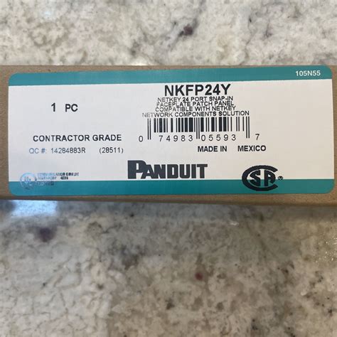 PANDUIT NKFP24Y Modular Patch Panels, 24-Port | eBay