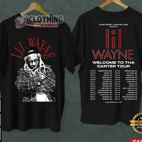 Lil Wayne Rapper The North America Tour 2023 Merch Lil Wayne Concert ...