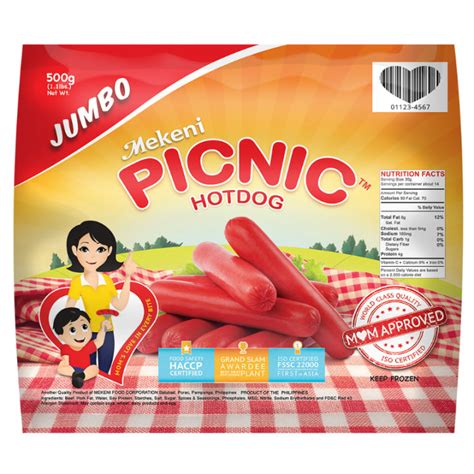 Mekeni Picnic Red Hotdog Jumbo 500g | Lazada PH