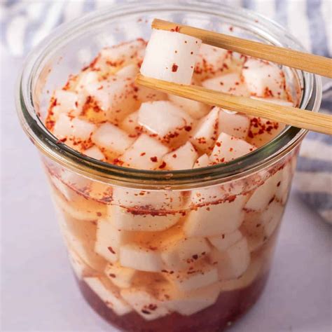 Korean Pickled Radish (aka Pickled Daikon Radish) - Urban Farmie