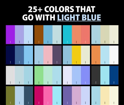 25+ Best Colors That Go With Light Blue: Light Blue Color Palettes ...