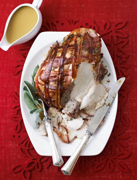 Christmas Roast turkey crown with gluten-free sage stuffing and gravy ...