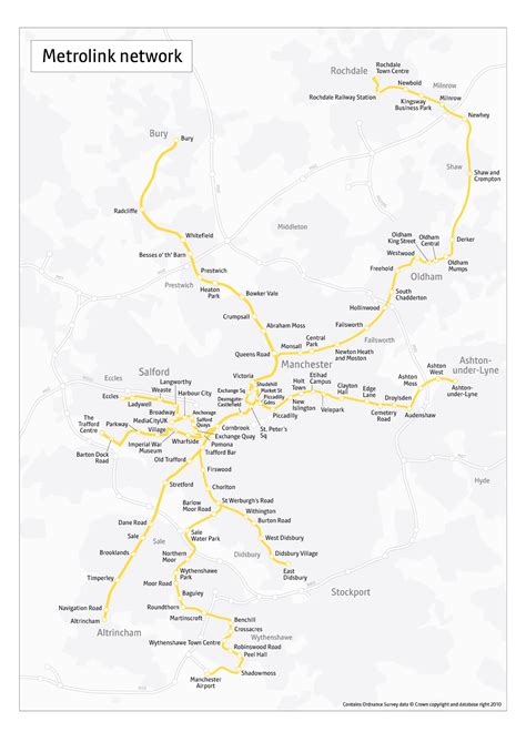 Metrolink Geographical Map | Bee Network | Powered by TfGM