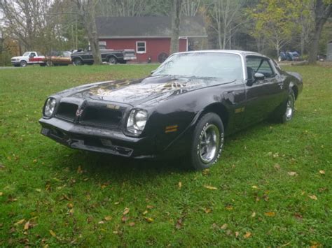 1976 pontiac trans am black non se 455 for sale: photos, technical ...