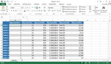 Excel Zeilen und Spalten festsetzen fixieren oder einfrieren