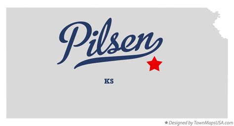 Map of Pilsen, KS, Kansas