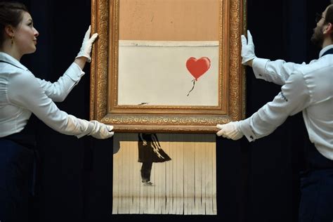 Banksy's 'Girl with Balloon' was meant to be shredded completely