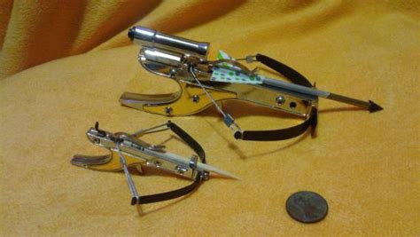 The mini crossbows featured here are approximately 3" by 3" (slightly ...