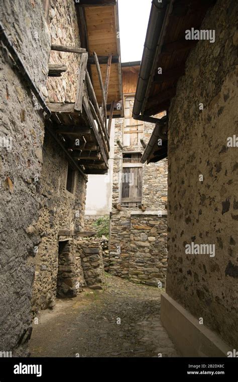 Old village houses in europe summer travel Stock Photo - Alamy