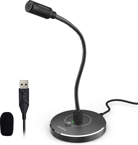 CMTECK USB Computer Microphone G009, Noise-Cancelling Recording Desktop ...