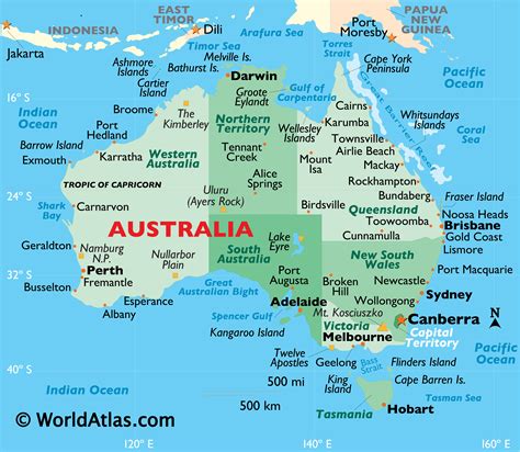 Australia Map / Map of Australia - Facts, Geography, History of ...