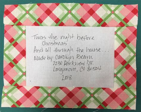 Quick & Easy Handmade Quilt Labels - Jacquelynne Steves