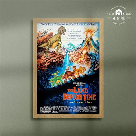 1988 The Land Before Time - Vintage Movie Film Poster sold by Ben ...