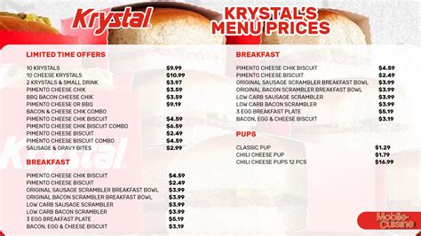 Updated Krystal Menu Prices + Discontinued Items (2024)