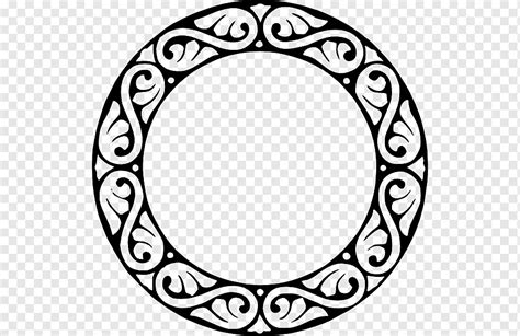 Circle, Japanese Border Designs, symmetry, monochrome, black And White ...