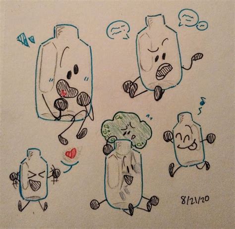 Pencil X Bottle Bfb : Pencil Bfb Sticker By Torineko Redbubble - Read ...