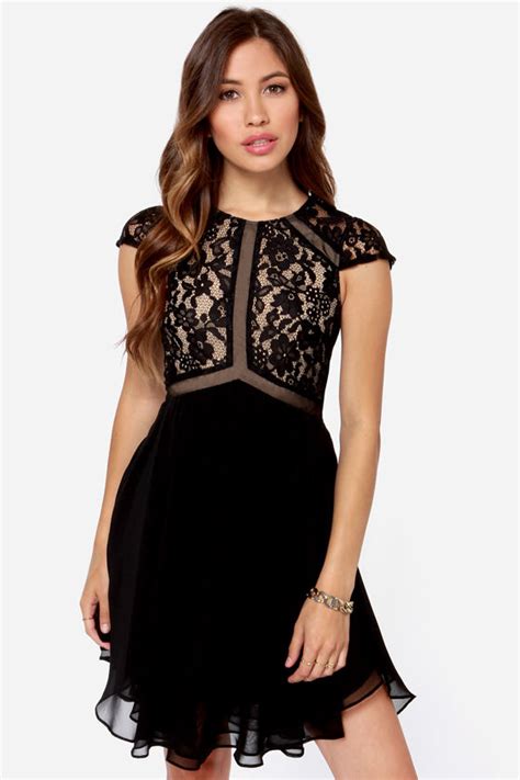 Chic Black Dress - Lace Dress - LBD - Cocktail Dress - $117.00 - Lulus